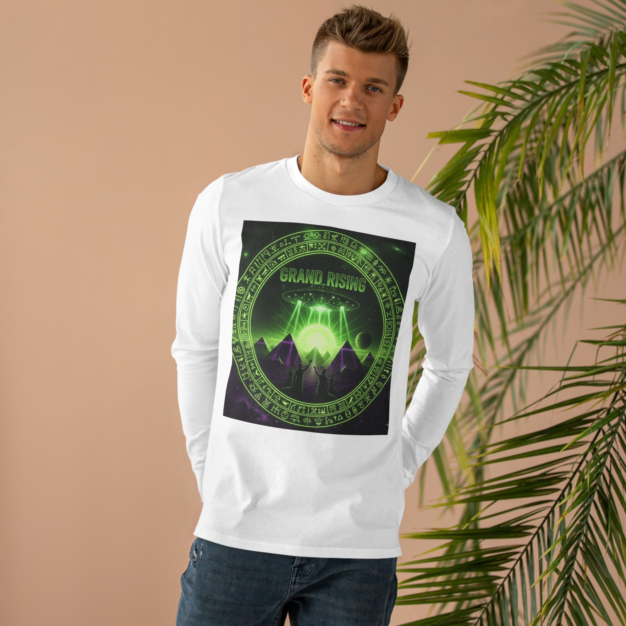 Longsleeve Tee - Grand Rising Design for Men9️⃣ Printify
