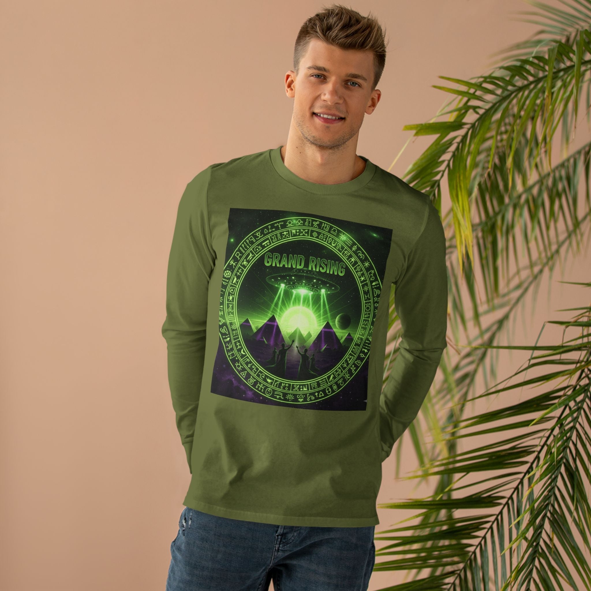 Longsleeve Tee - Grand Rising Design for Men9️⃣ Printify