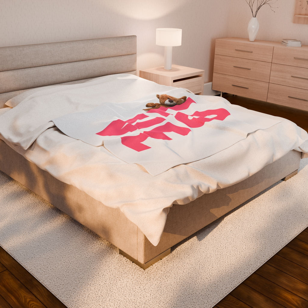 Love Plush Blanket - Cozy Velveteen Throw for Comfort & Gifts Printify