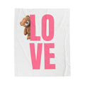 Love Plush Blanket - Cozy Velveteen Throw for Comfort & Gifts Printify