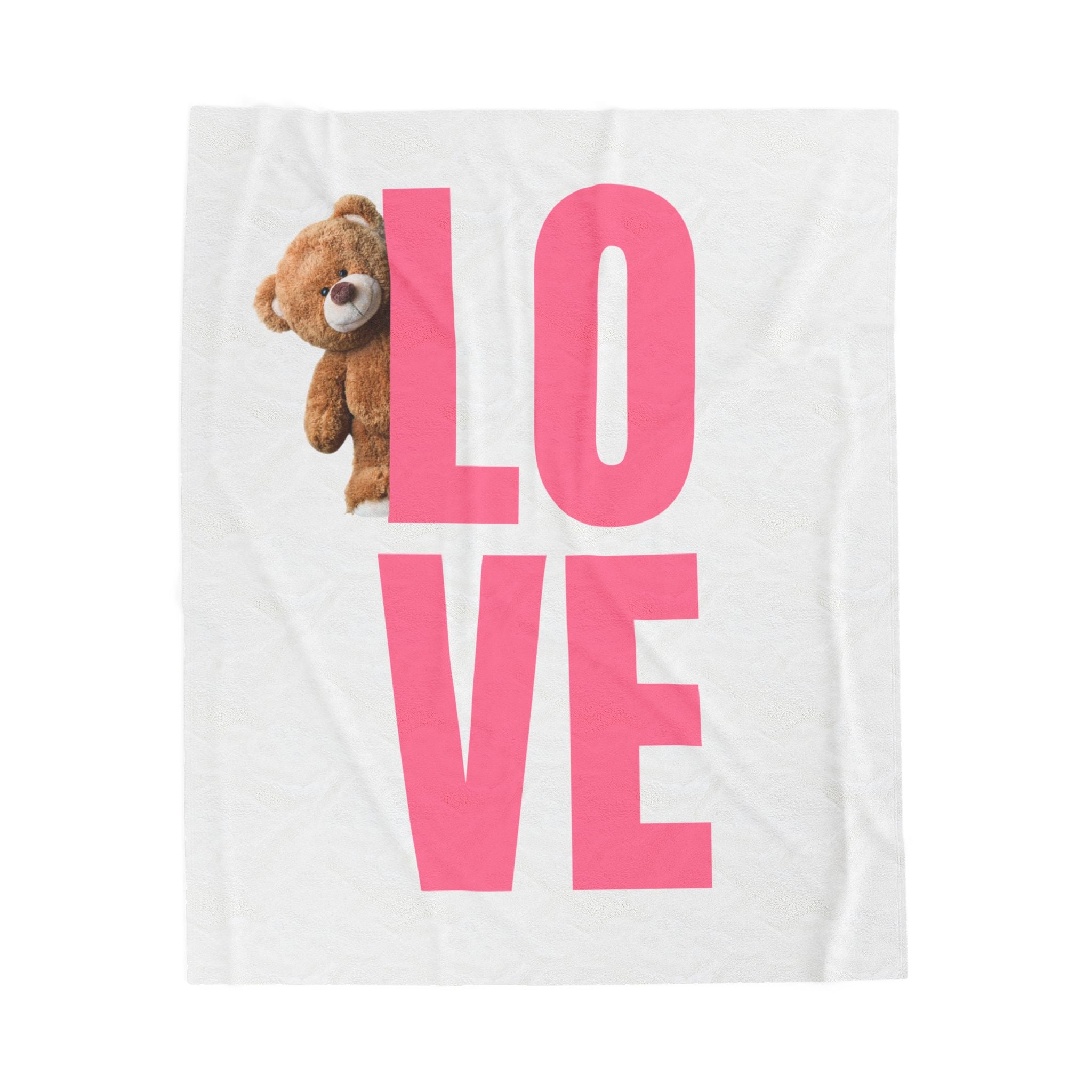 Love Plush Blanket - Cozy Velveteen Throw for Comfort & Gifts Printify