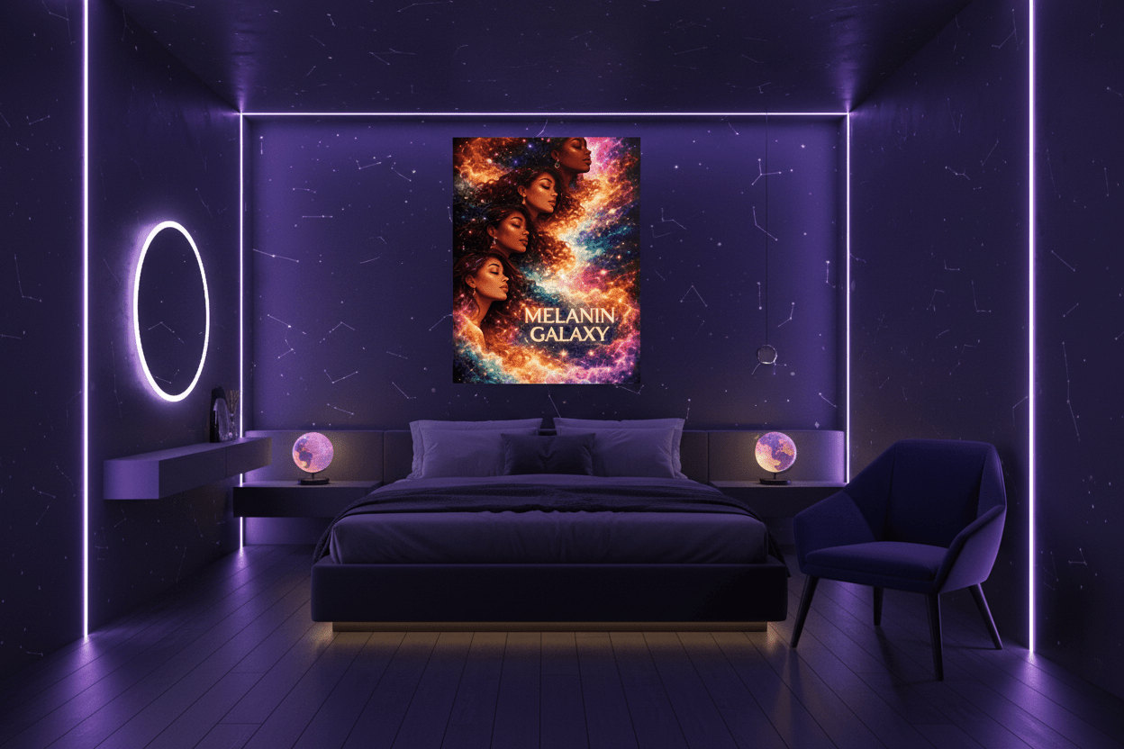 Futuristic Galaxy Room