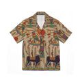 Men's Egyptian-Themed Camp Shirt, Summer Shirt, Vacation Attire, Bohemian Style, Beach Wear, Casual Top, Festival Outfit Printify