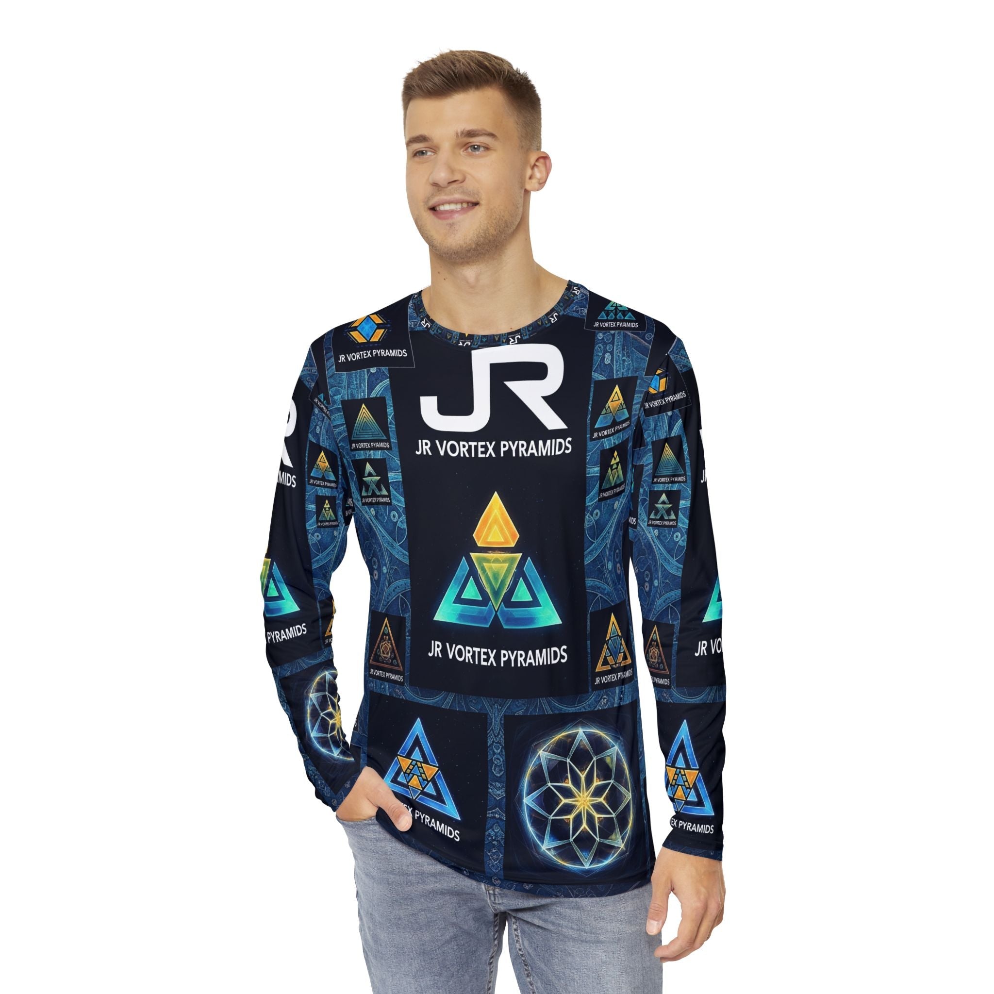 JR Vortex — “Pyramid Frequency” AOP Long Sleeve