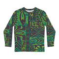 JR Vortex — “Glyphs of the Emerald Frequency” AOP Long Sleeve Printify
