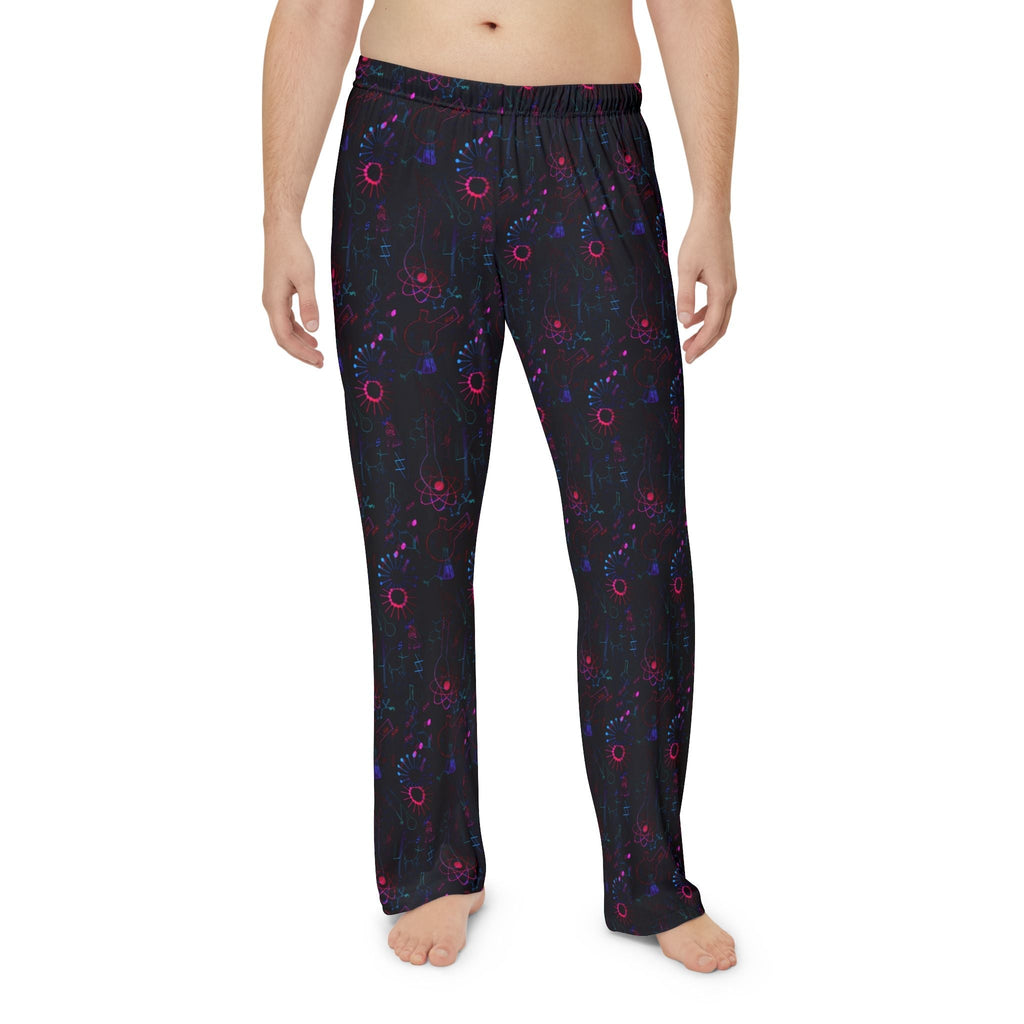 Men's Science-Themed Pajama Pants, Cozy Sleepwear, Science Lover Gift, Perfect for Sleep & Relaxation, Bedroom Decor, Fun Gift Idea Printify