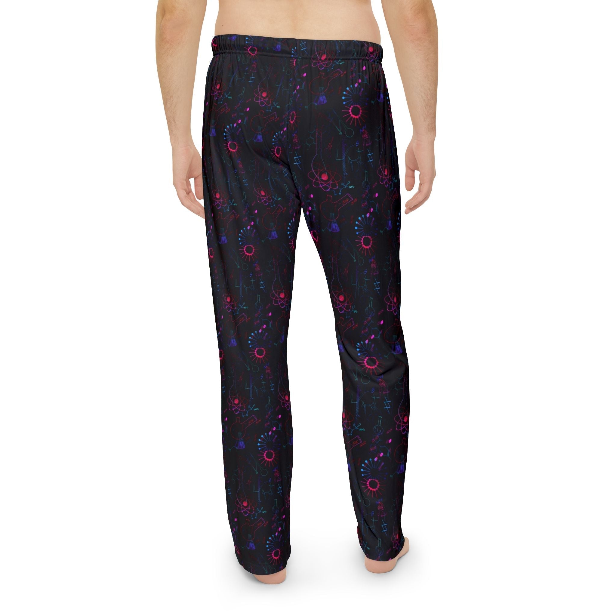 Men's Science-Themed Pajama Pants, Cozy Sleepwear, Science Lover Gift, Perfect for Sleep & Relaxation, Bedroom Decor, Fun Gift Idea Printify