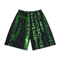 Men’s Sports Shorts with Glow-in-the-Dark Egyptian Hieroglyphs Printify