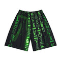 Men’s Sports Shorts with Glow-in-the-Dark Egyptian Hieroglyphs Printify
