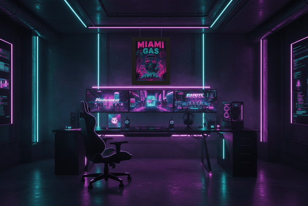 Futuristic Gaming Setup