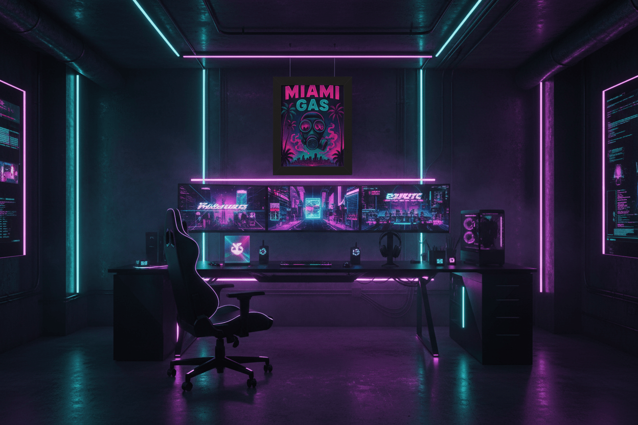 Futuristic Gaming Setup