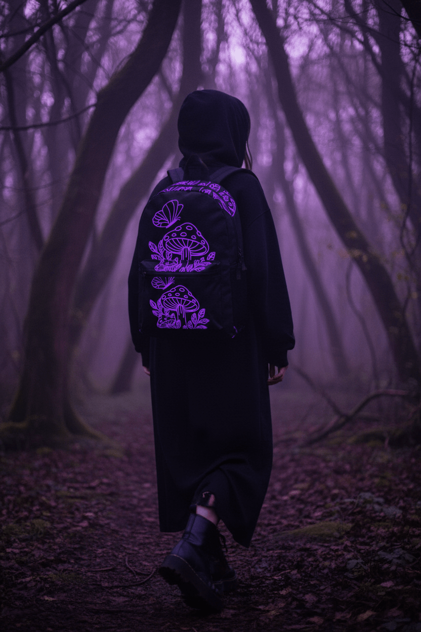 Boho Mushroom Backpack — Witchy Streetwear Lifestyle