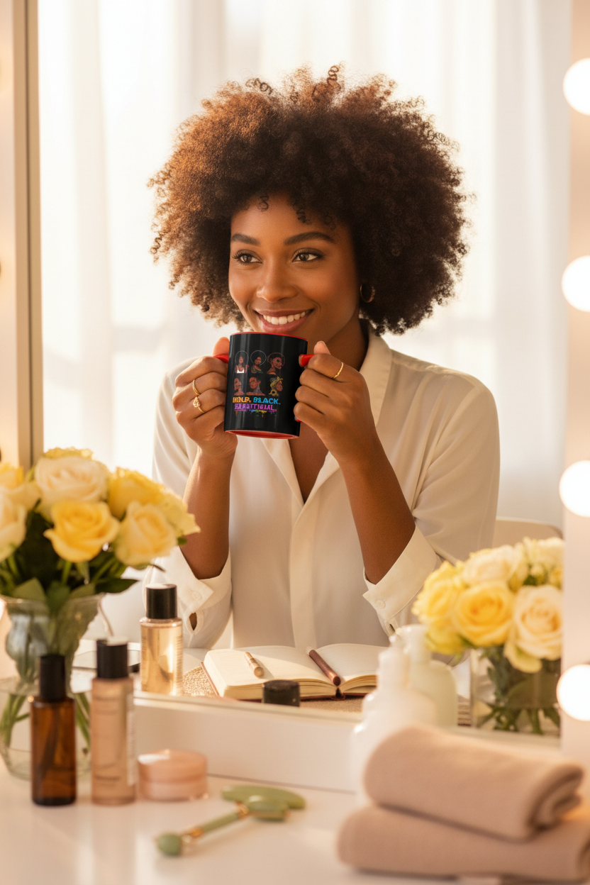 Morning Ritual - Bold Black Beautiful Mug