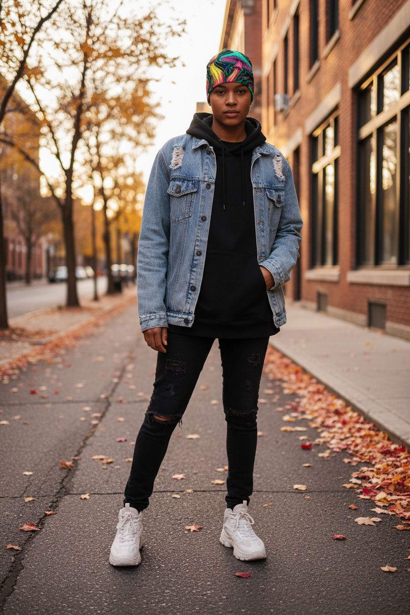 Mushroom Beanie Fall Streetwear Lifestyle
