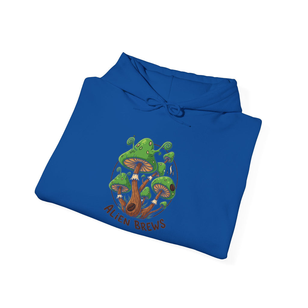 Mushroom Grove Hoodie — Psychedelic Mushroom Streetwear Graphic Hoodie Printify