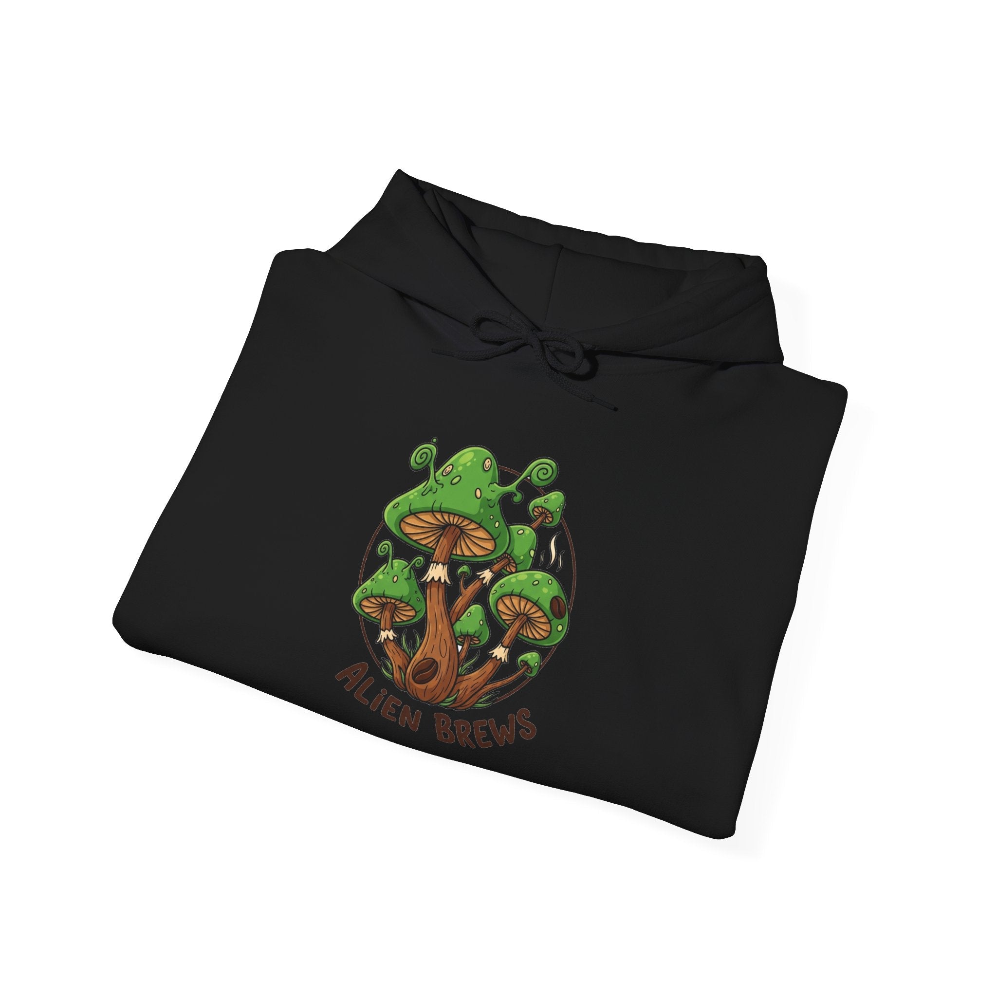 Mushroom Grove Hoodie — Psychedelic Mushroom Streetwear Graphic Hoodie Printify
