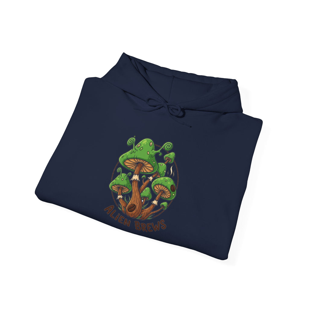 Mushroom Grove Hoodie — Psychedelic Mushroom Streetwear Graphic Hoodie Printify