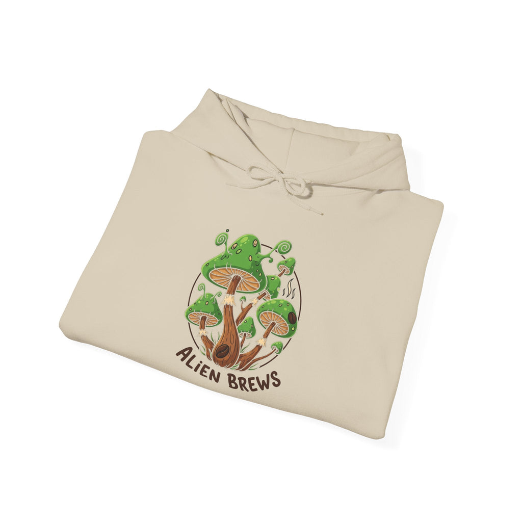Mushroom Grove Hoodie — Psychedelic Mushroom Streetwear Graphic Hoodie Printify