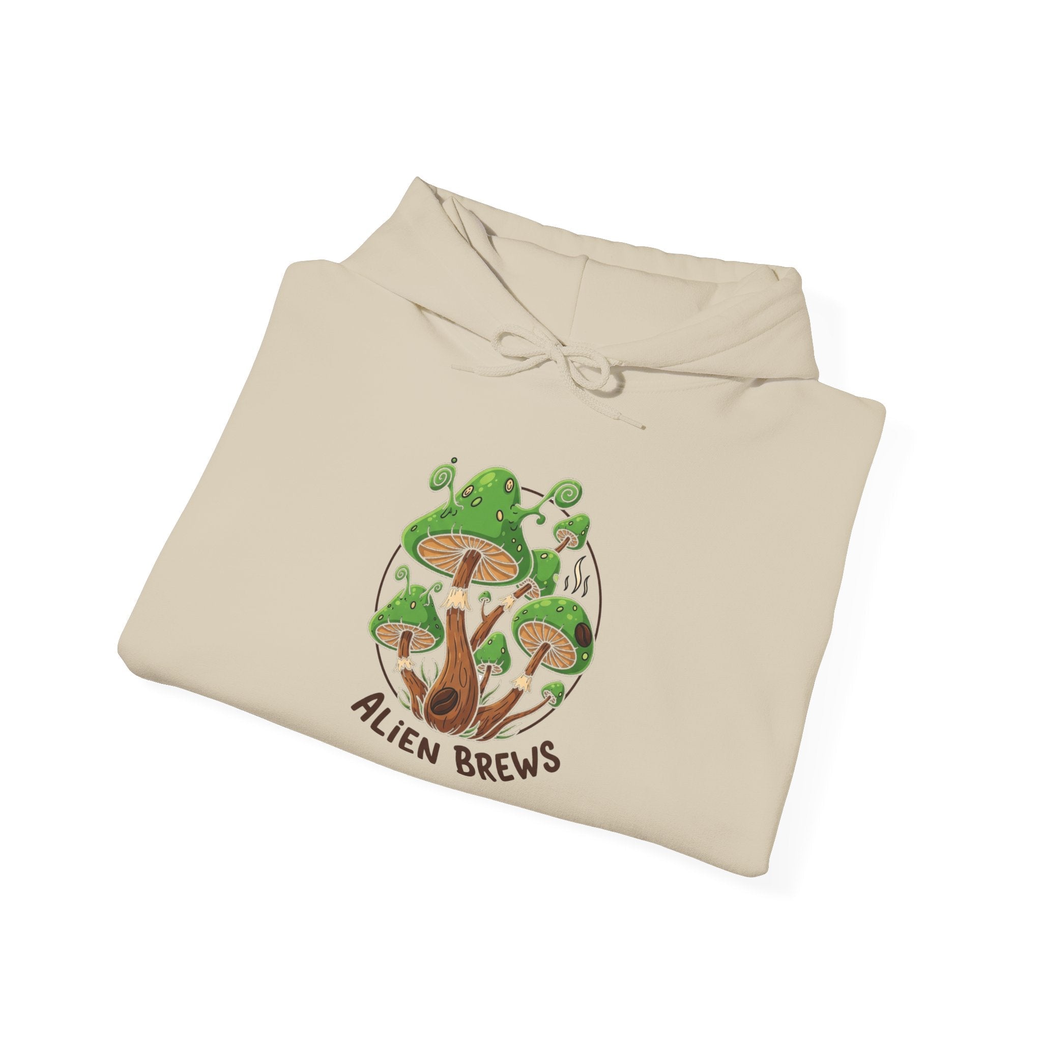 Mushroom Grove Hoodie — Psychedelic Mushroom Streetwear Graphic Hoodie Printify