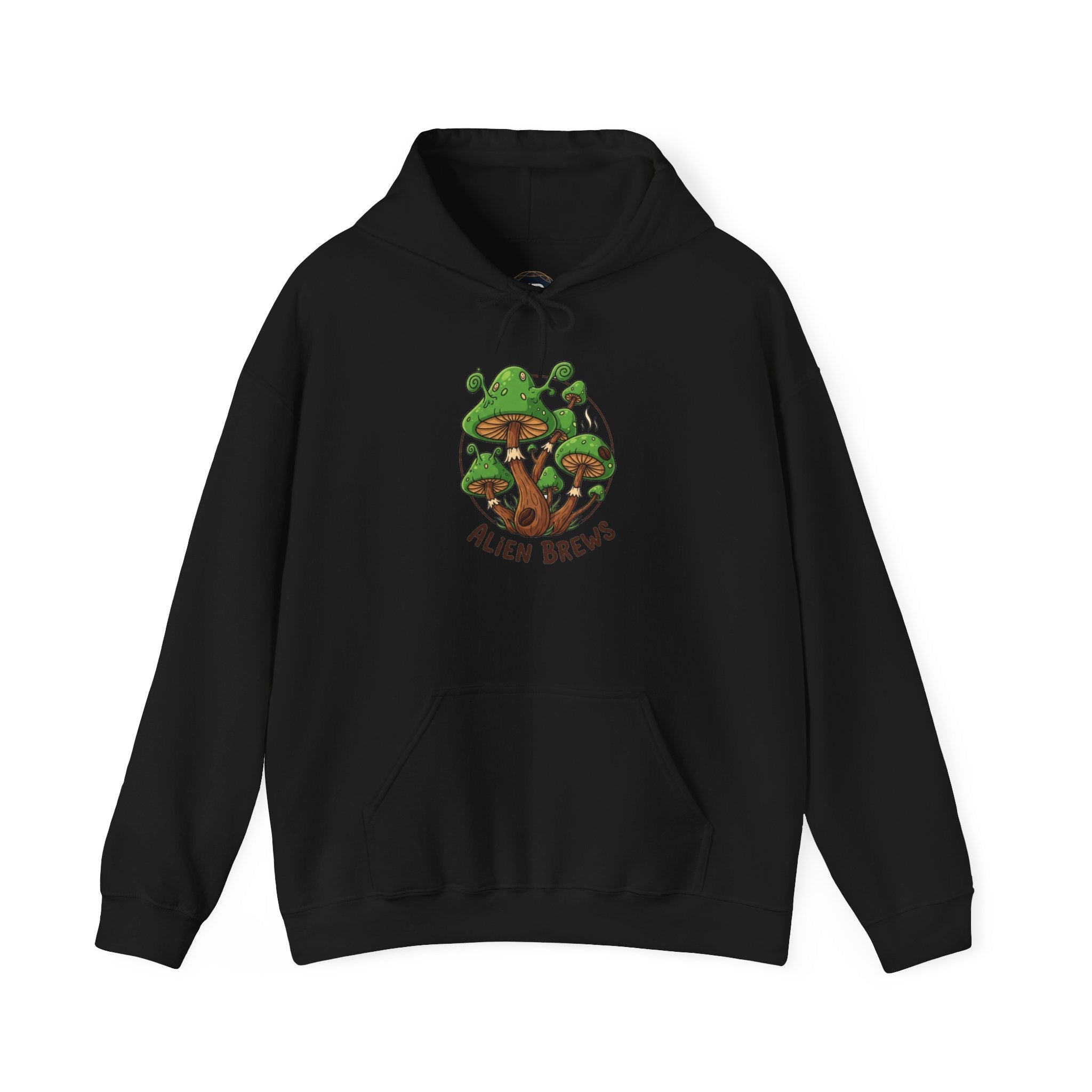 Mushroom Grove Hoodie — Psychedelic Mushroom Streetwear Graphic Hoodie Printify
