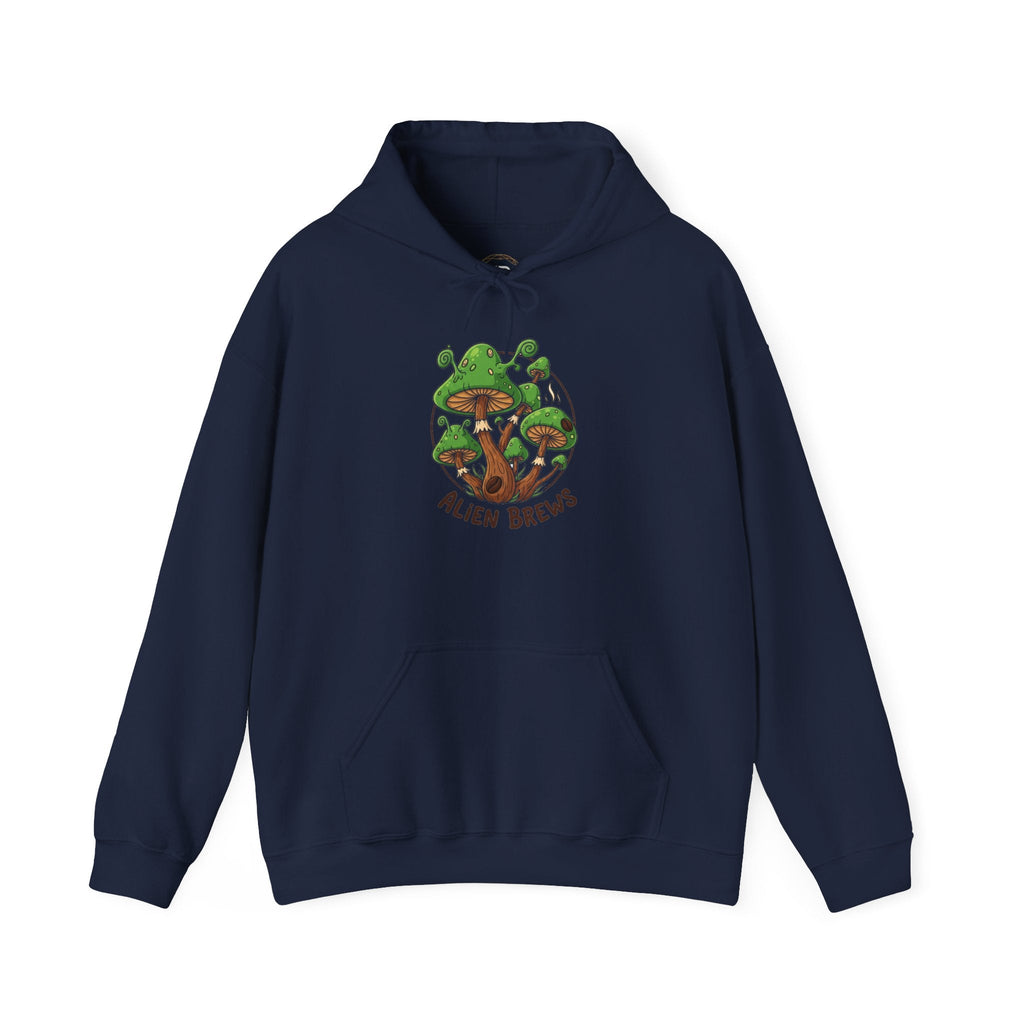 Mushroom Grove Hoodie — Psychedelic Mushroom Streetwear Graphic Hoodie Printify