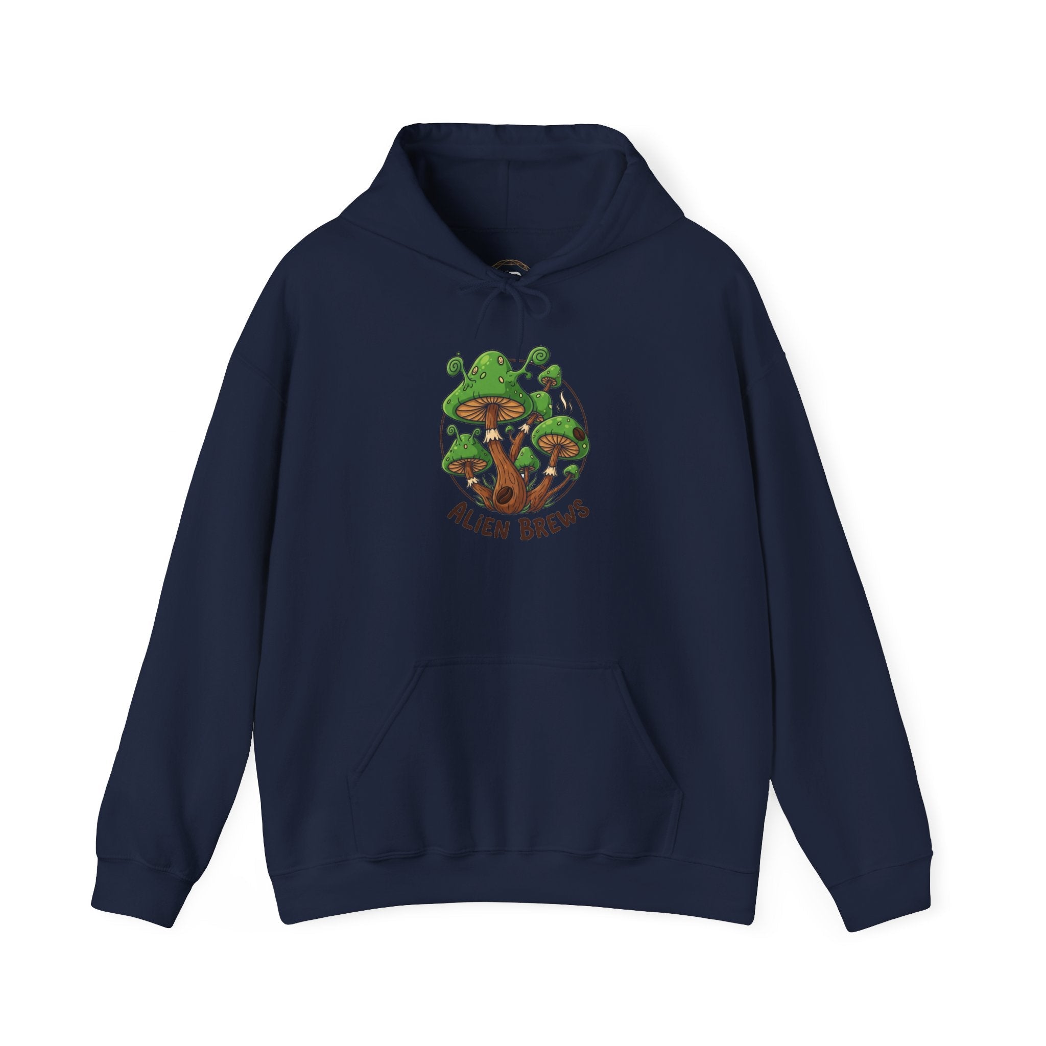 Mushroom Grove Hoodie — Psychedelic Mushroom Streetwear Graphic Hoodie Printify
