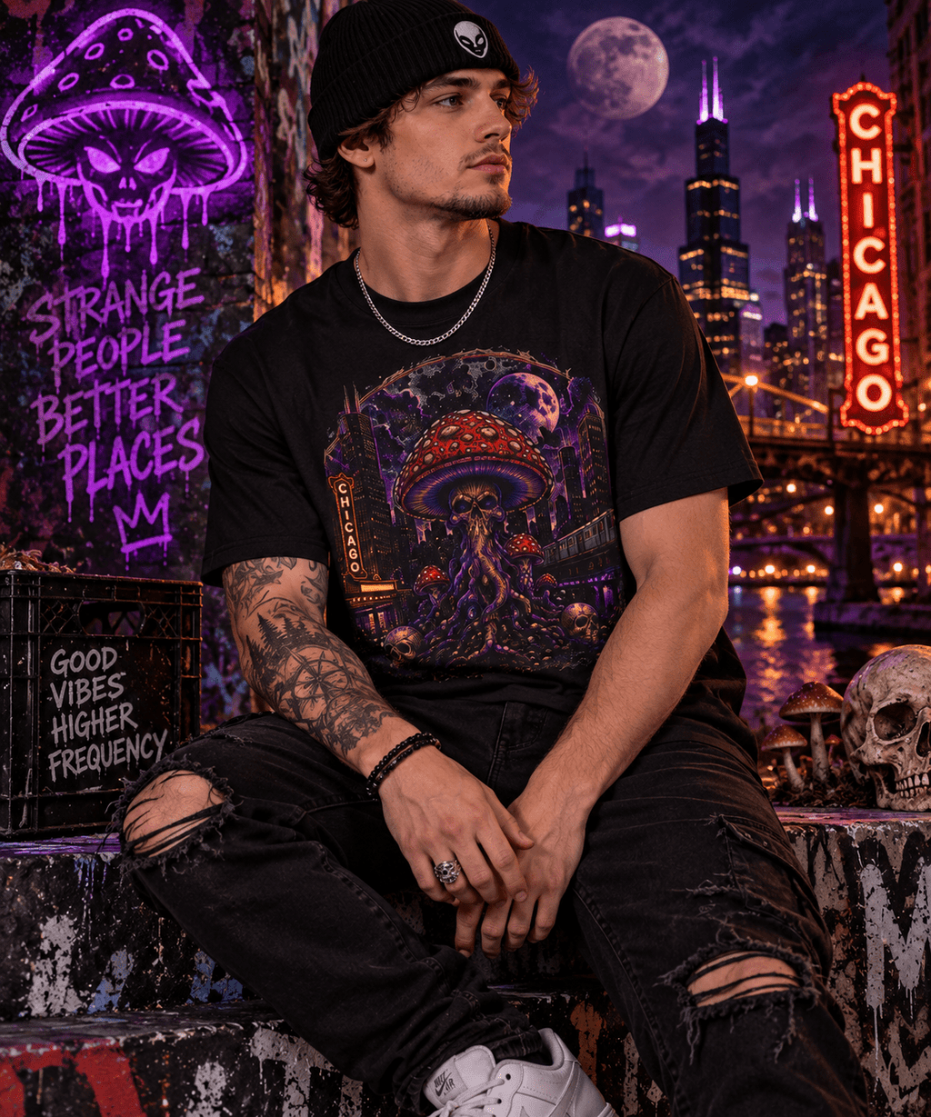 Mushroom Kraken T-Shirt | Dark Urban Fantasy