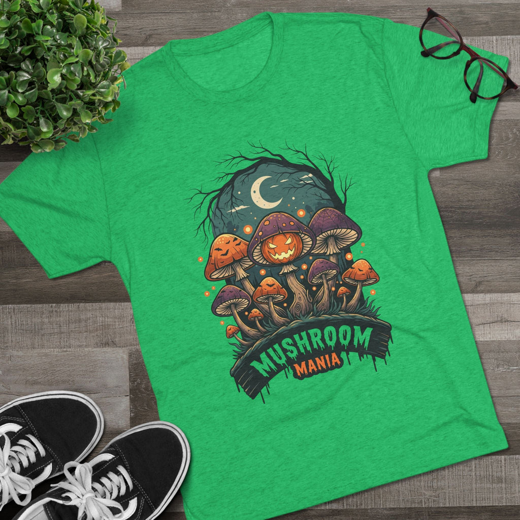 Mushroom Mania Halloween Tee — Spooky Jack-O'-Lantern Mushroom Streetwear