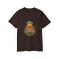 Mushroom UFO Vortex Tee — Retro Psychedelic Alien Abduction Graphic T-Shirt