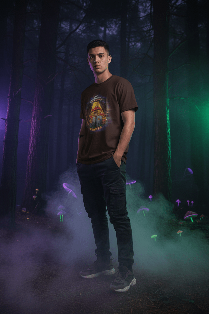 JR Vortex Fungi UFO Tee — Trippy Night Lifestyle