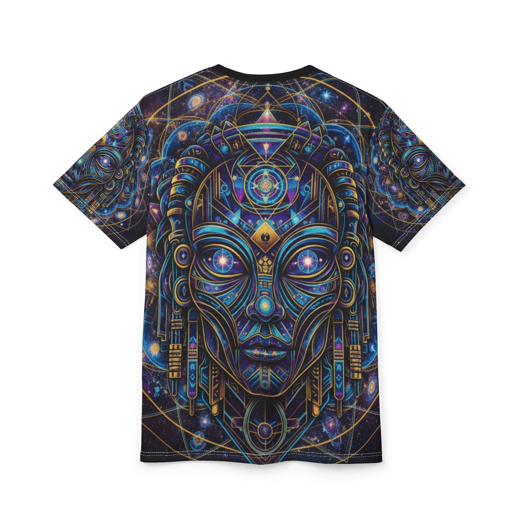 Mystic Geometric Alien Mask Tee | All-Over Print