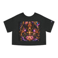 Mystic Goddess Lotus Cropped Tee — Cosmic Divine Feminine Graphic Shirt Printify