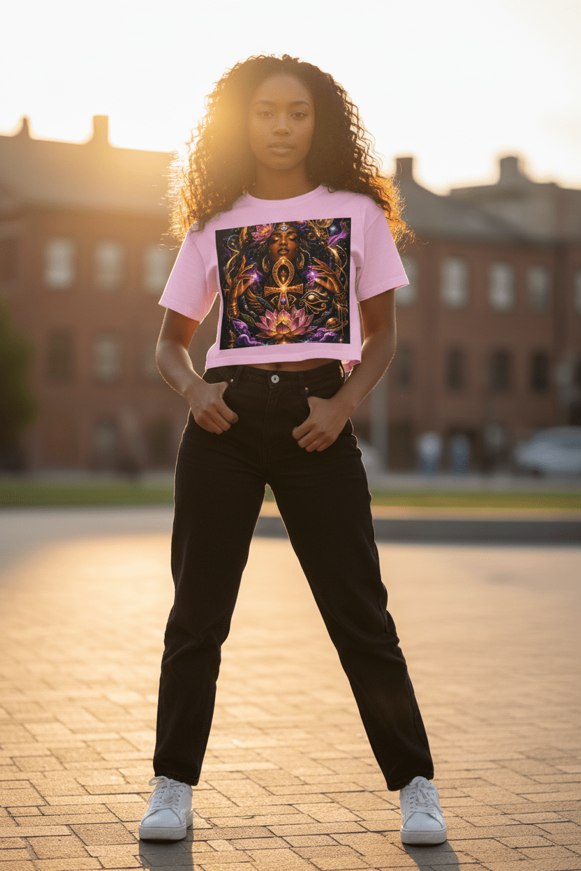 Divine Feminine Cropped Tee Streetwear Lifestyle