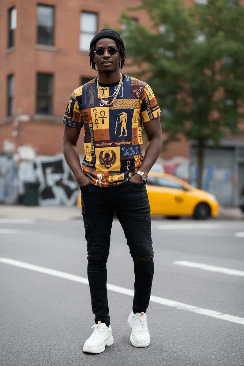 Black model front