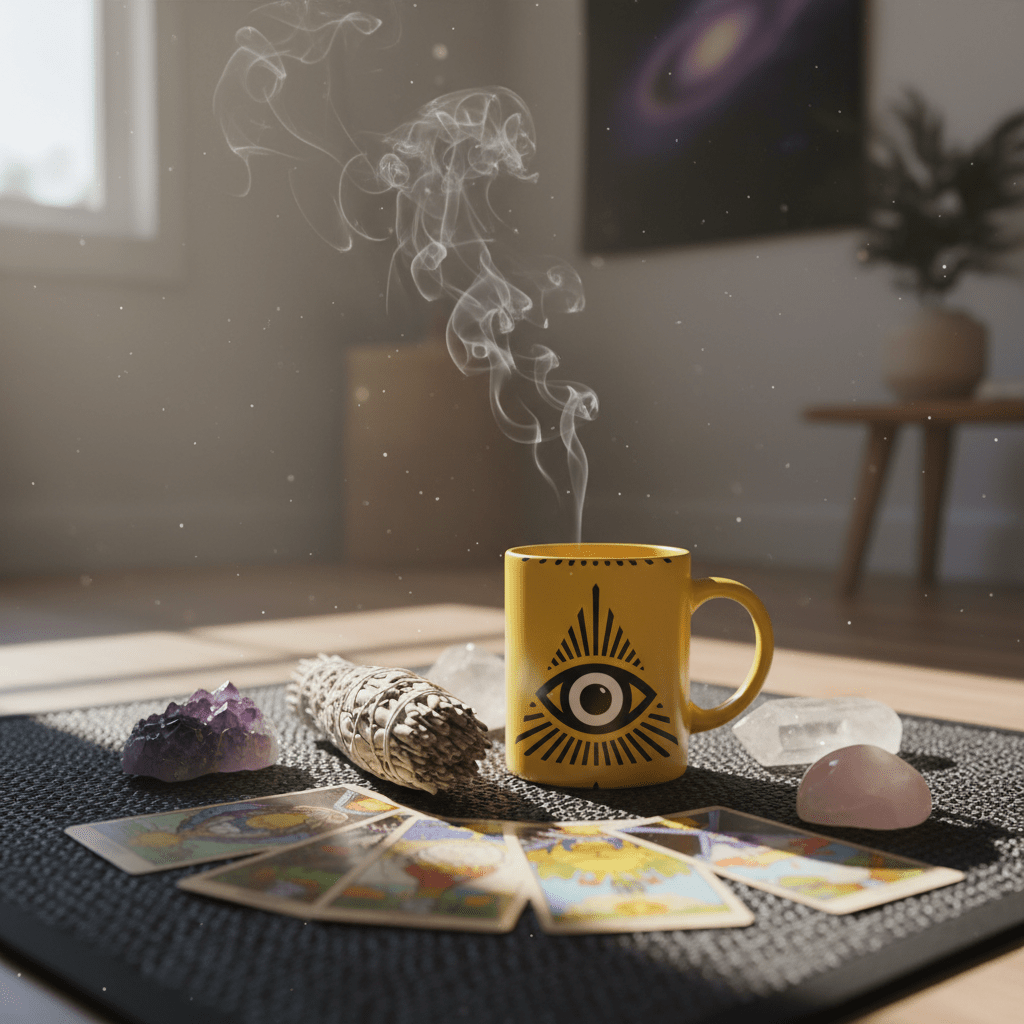 Mystical Eye Meditation Scene