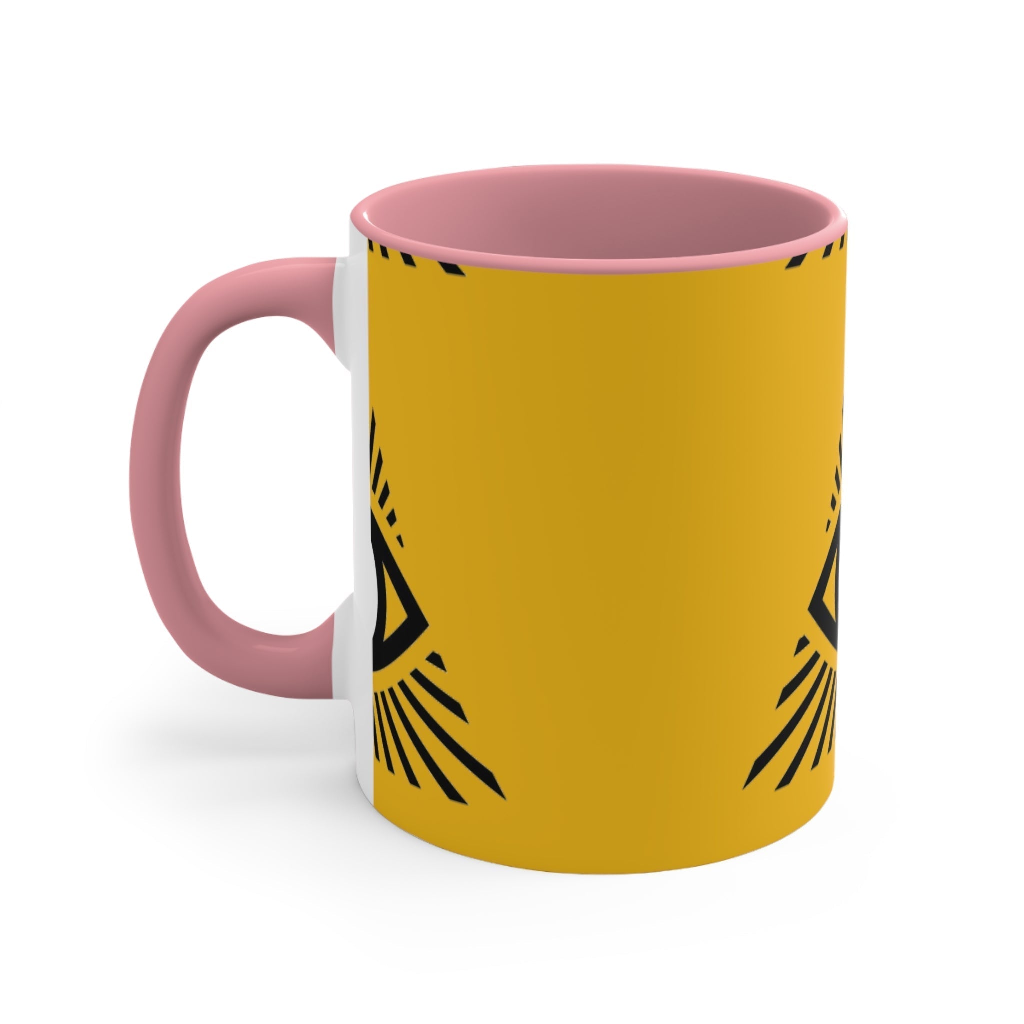 Mystical all seeing eye accent mug with colorful interior Printify