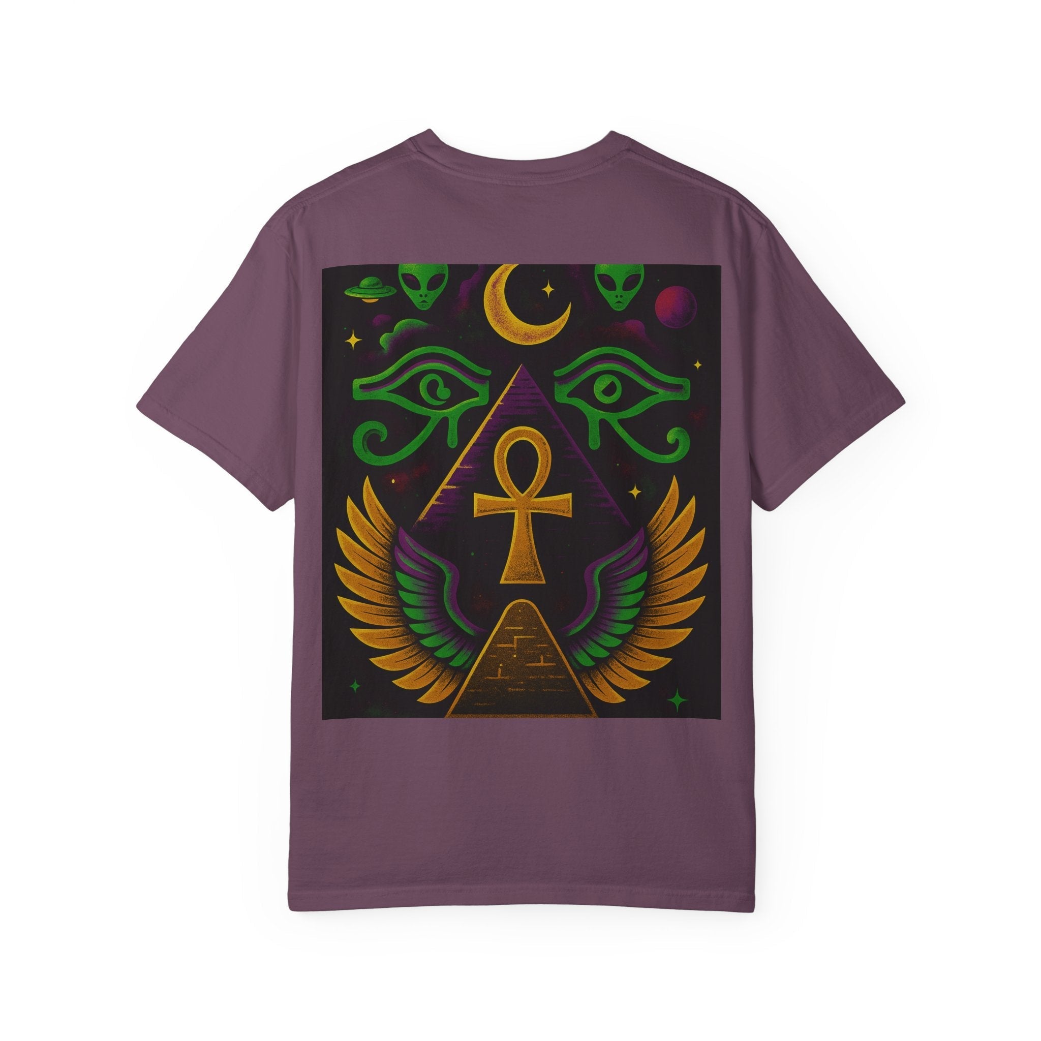 Mystical Ankh Graphic T-Shirt, Unisex Tee, Spiritual Gift, Unique Fashion, Festival Wear, Everyday Comfort Printify
