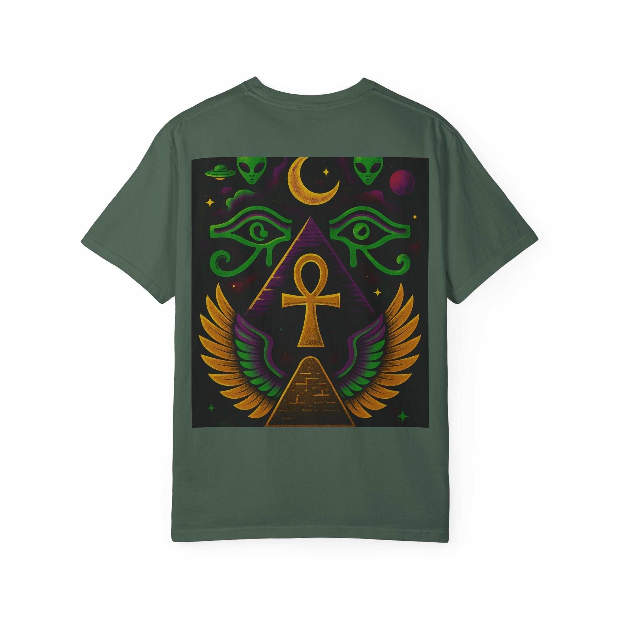 Mystical Ankh Graphic T-Shirt, Unisex Tee, Spiritual Gift, Unique Fashion, Festival Wear, Everyday Comfort Printify