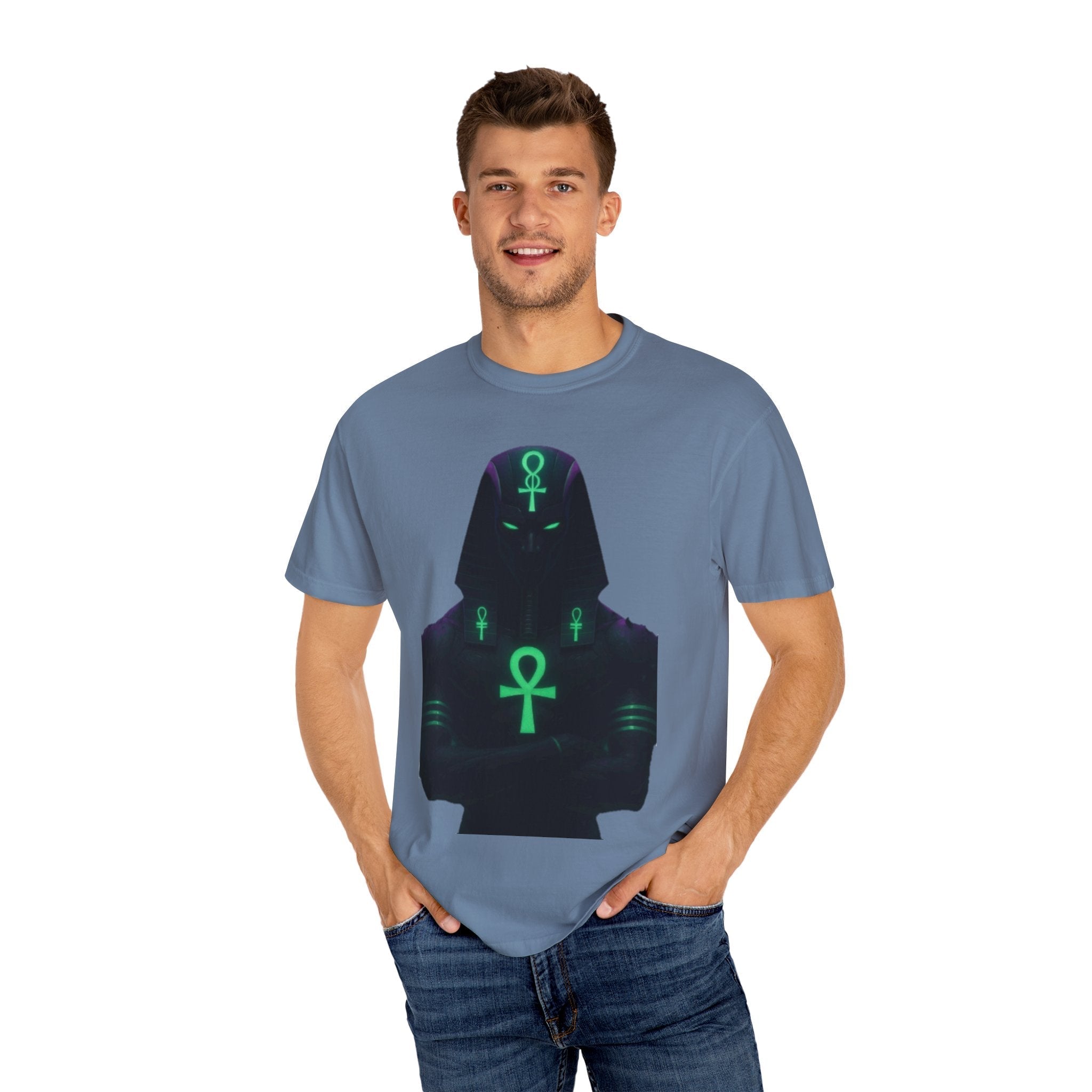 Mystical Ankh Graphic T-Shirt, Unisex Tee, Spiritual Gift, Unique Fashion, Festival Wear, Everyday Comfort Printify