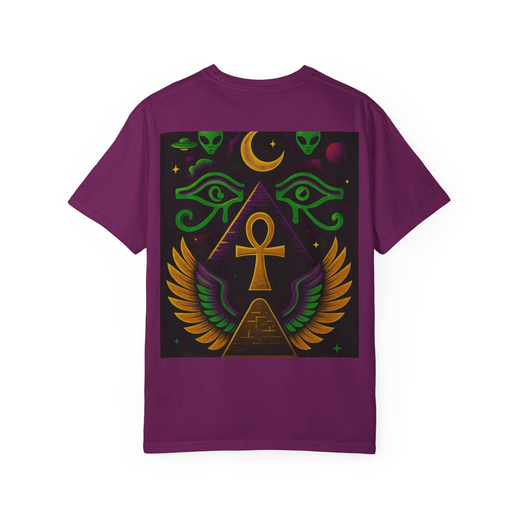 Mystical Ankh Graphic T-Shirt, Unisex Tee, Spiritual Gift, Unique Fashion, Festival Wear, Everyday Comfort Printify