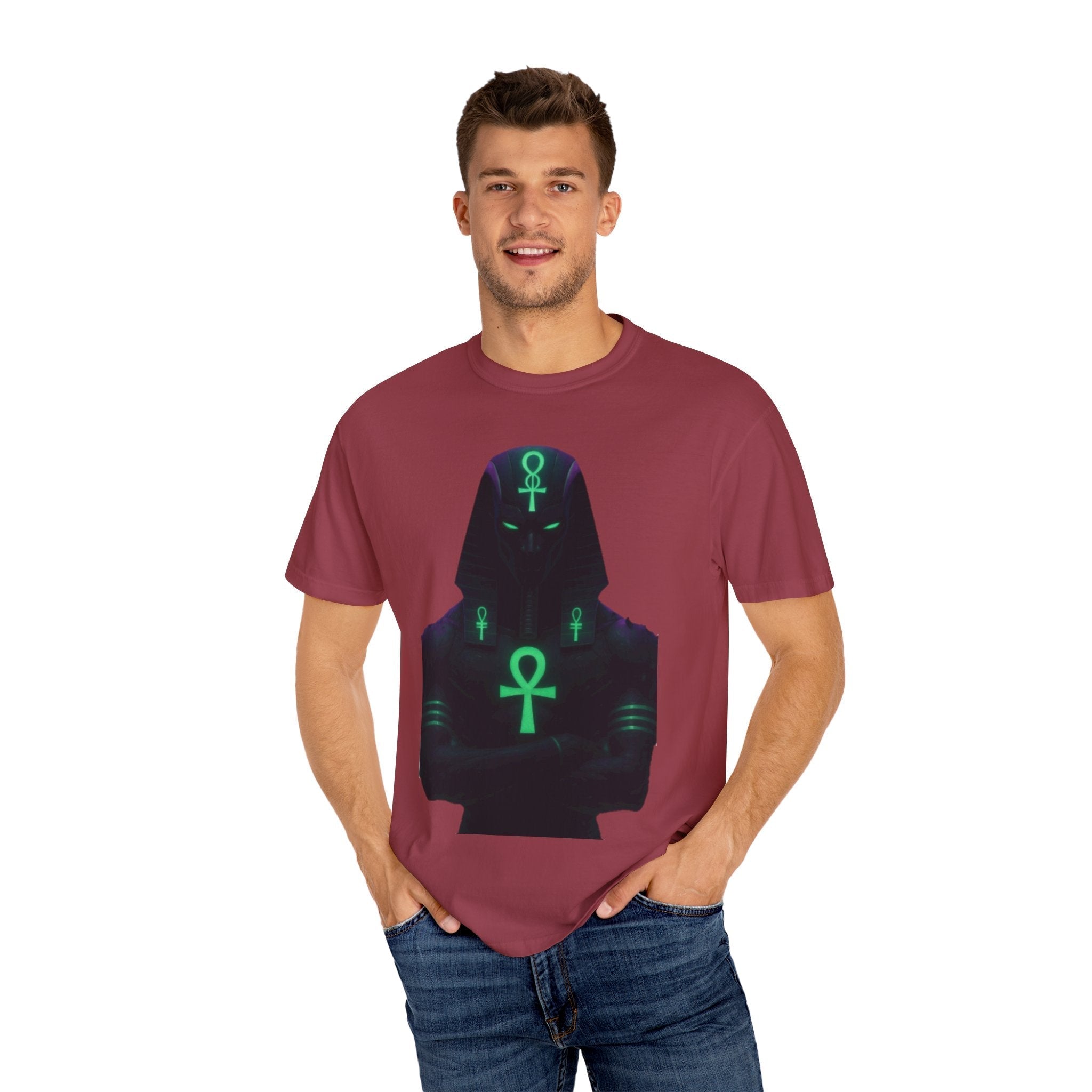 Mystical Ankh Graphic T-Shirt, Unisex Tee, Spiritual Gift, Unique Fashion, Festival Wear, Everyday Comfort Printify
