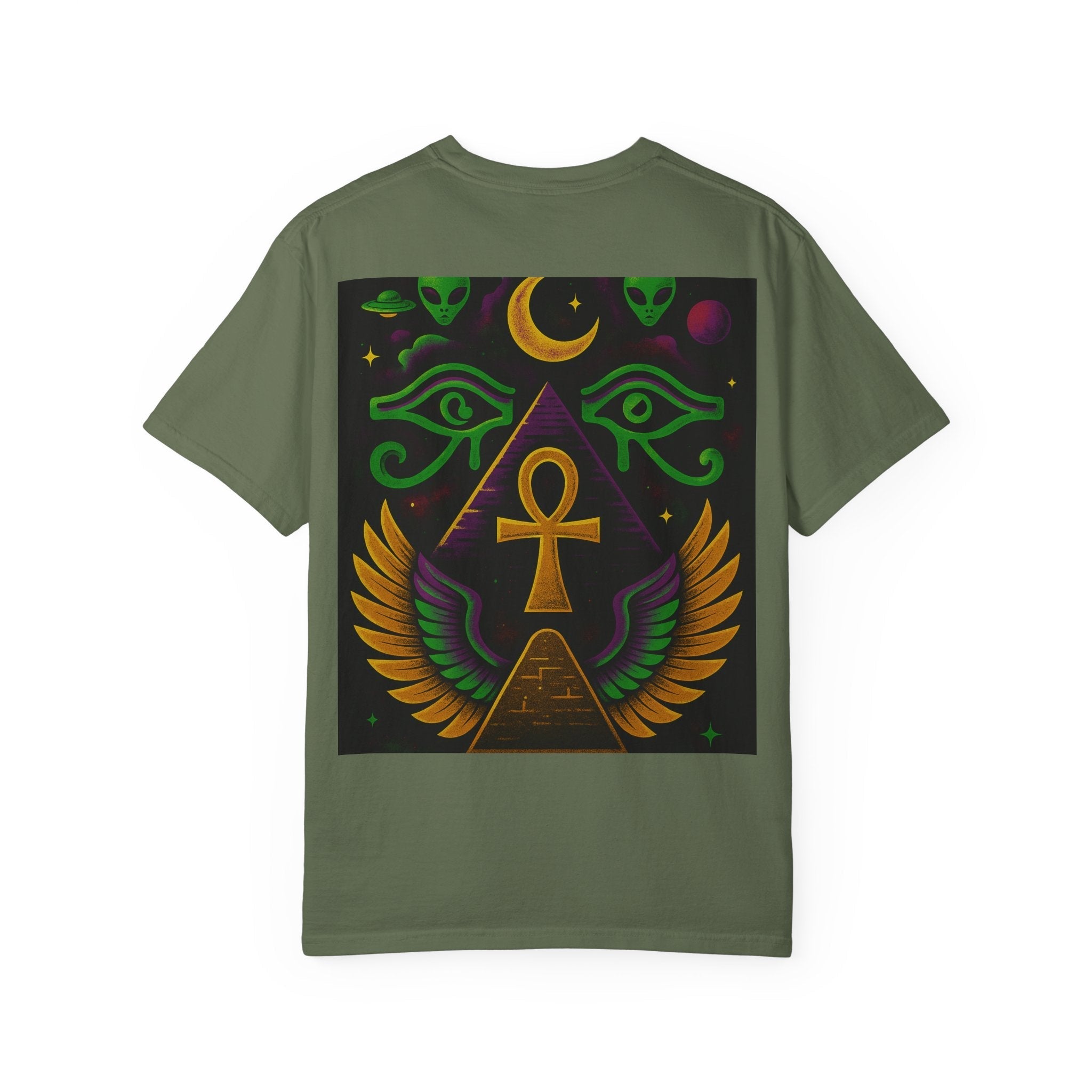 Mystical Ankh Graphic T-Shirt, Unisex Tee, Spiritual Gift, Unique Fashion, Festival Wear, Everyday Comfort Printify