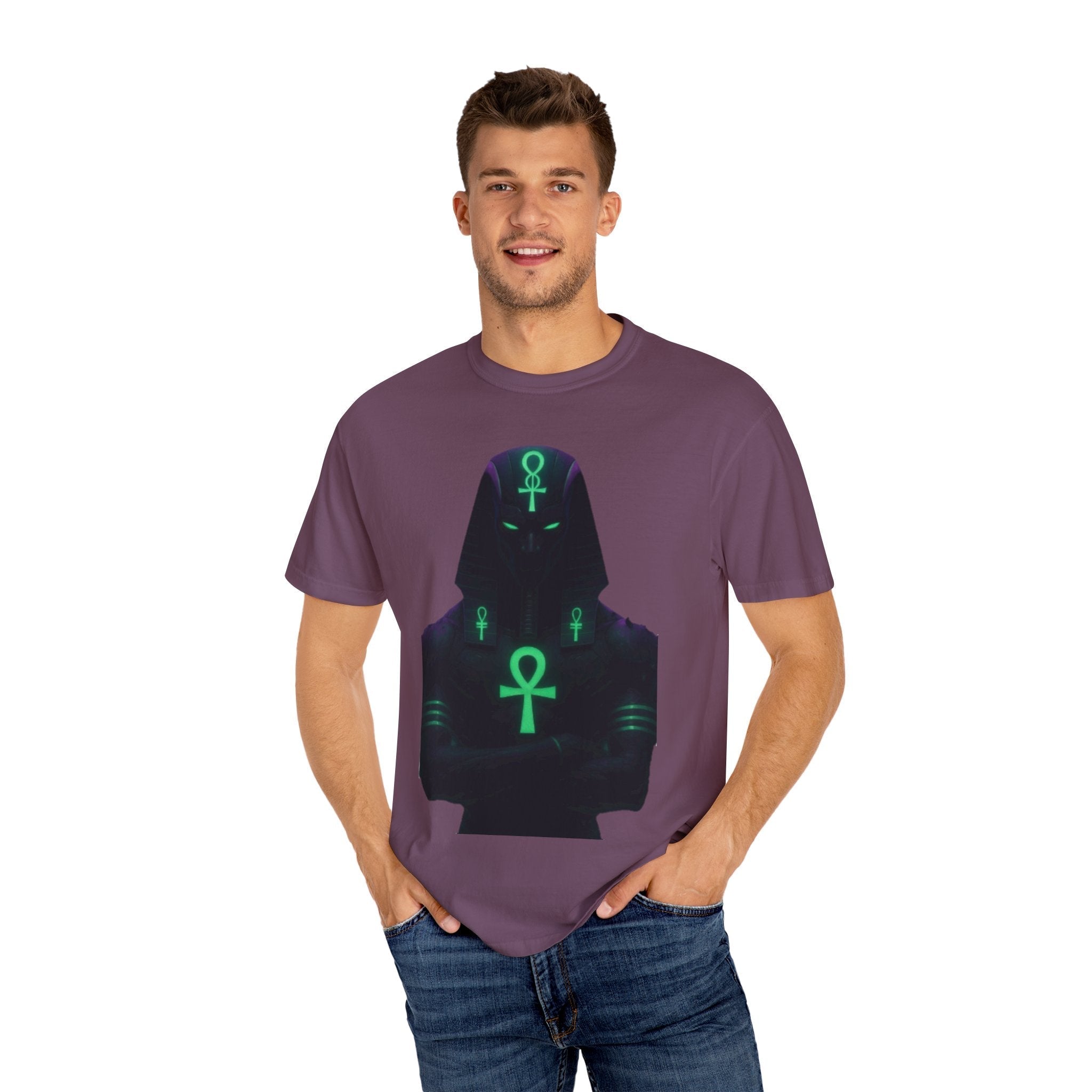 Mystical Ankh Graphic T-Shirt, Unisex Tee, Spiritual Gift, Unique Fashion, Festival Wear, Everyday Comfort Printify