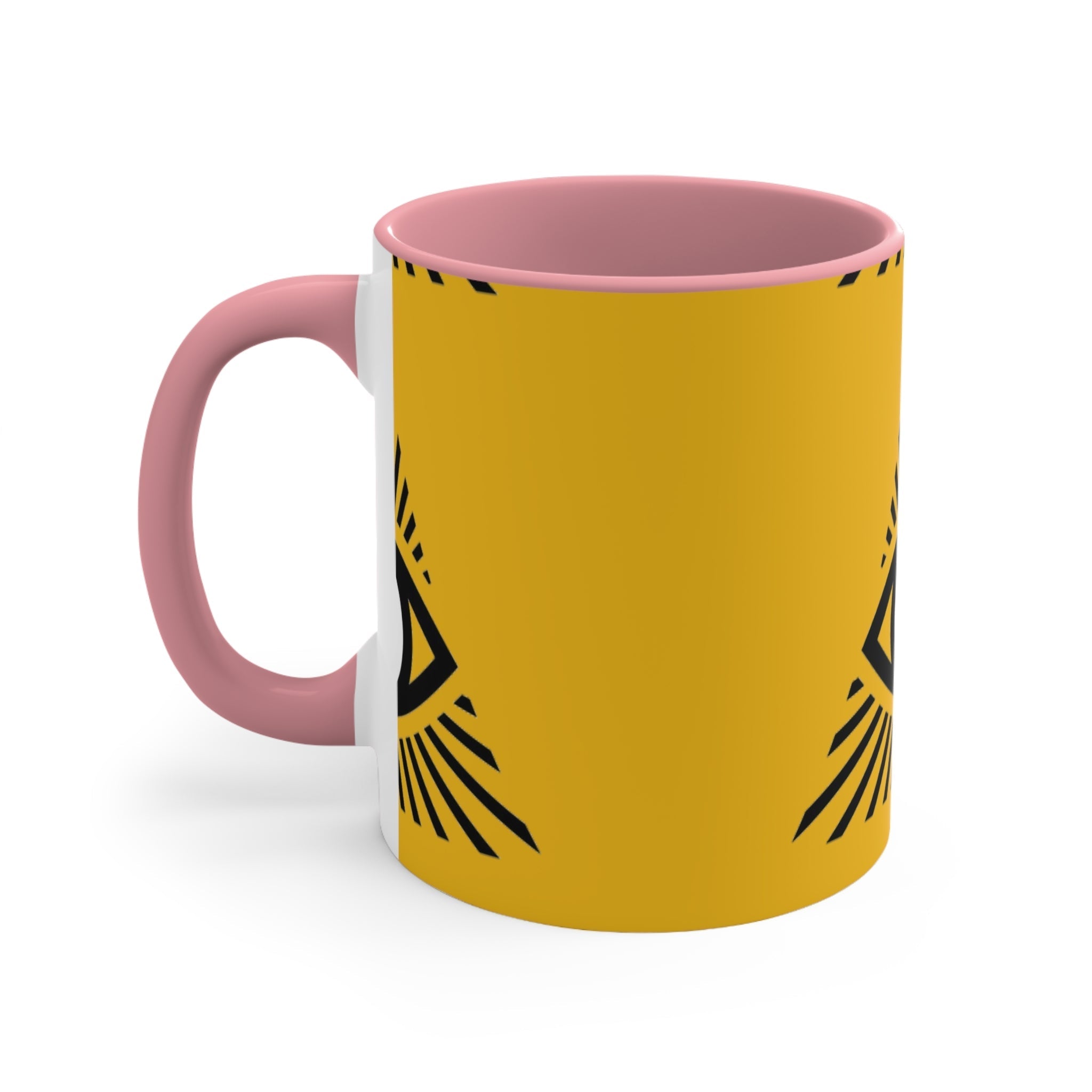 Mystical all seeing eye accent mug with colorful interior Printify