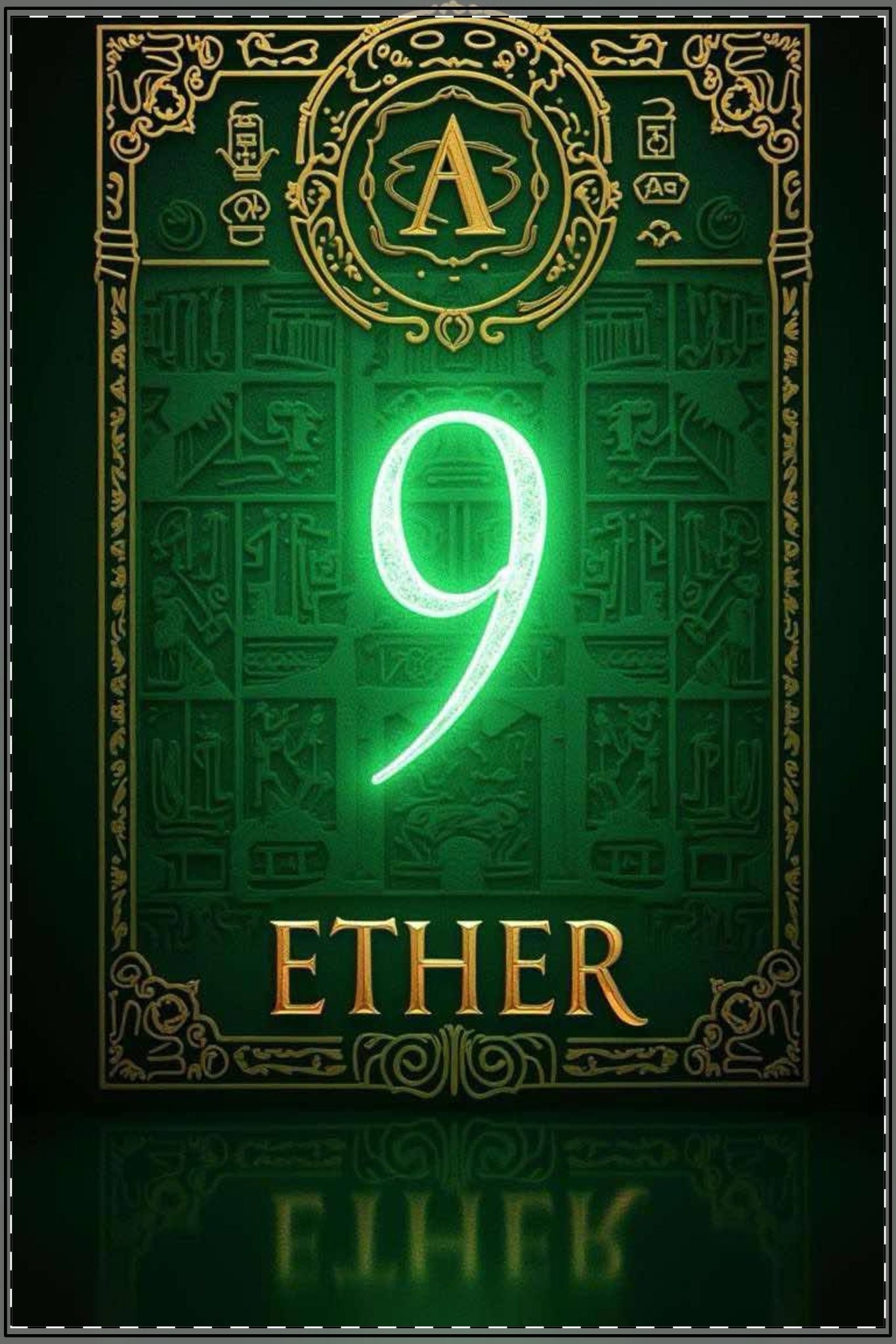 Mystical Satin Poster - 'ETHER 9' Wall Art for Fantasy Lovers Printify