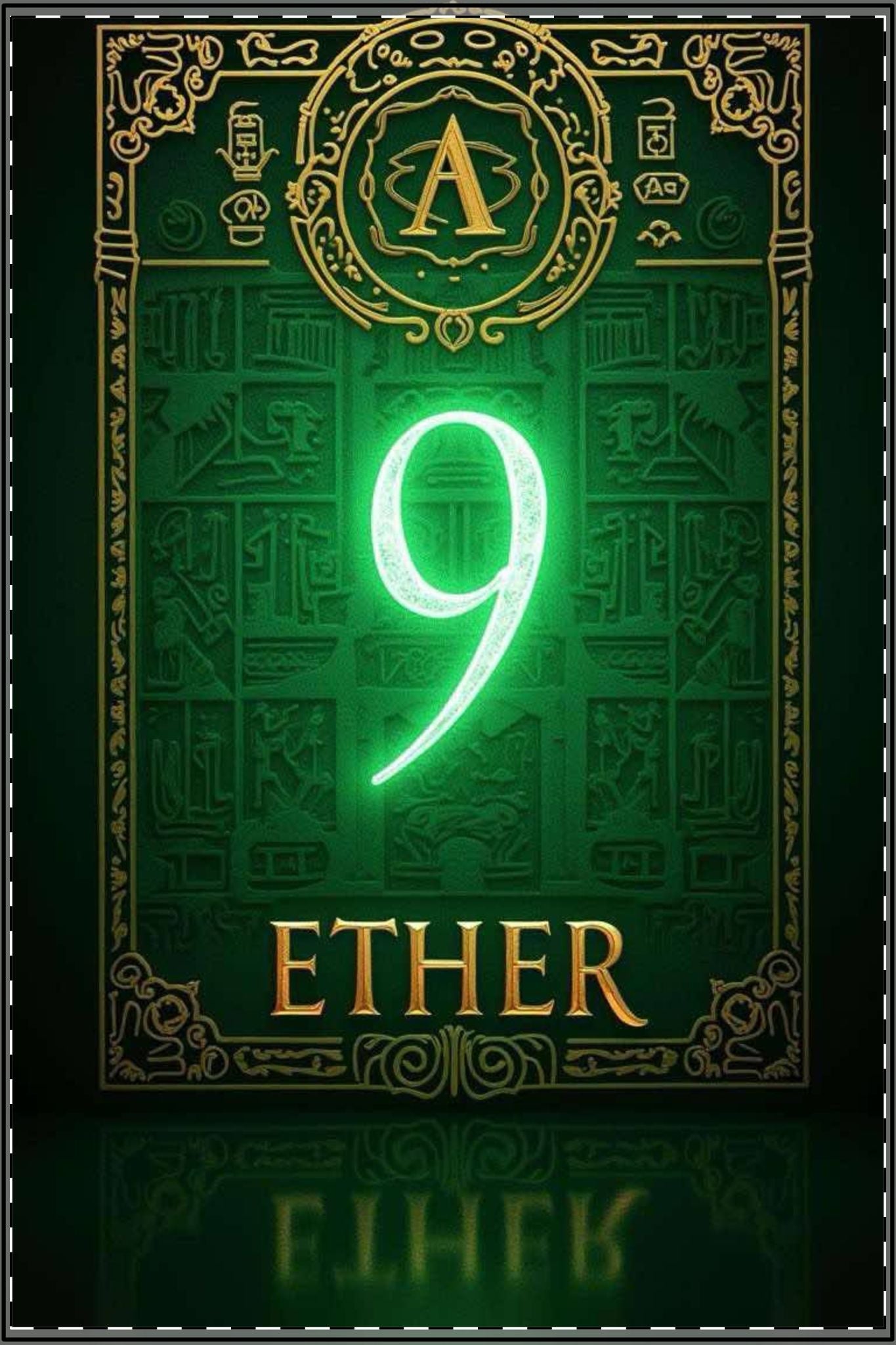 Mystical Satin Poster - 'ETHER 9' Wall Art for Fantasy Lovers Printify