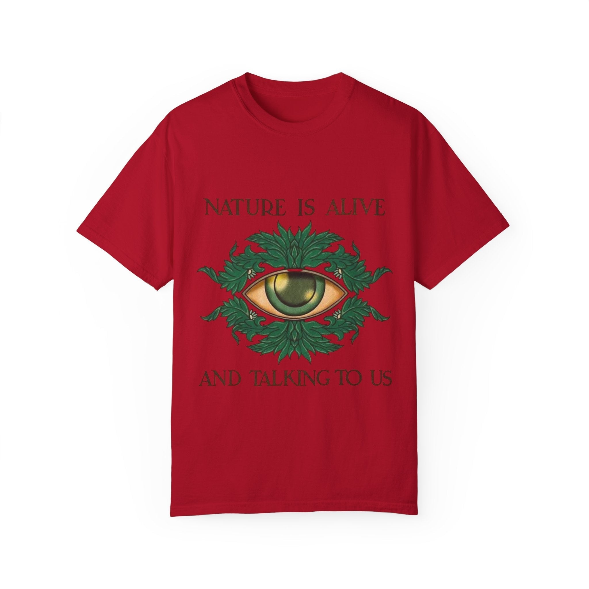 Nature Is Alive Graphic Tee – Eye of Nature Unisex T-Shirt Printify