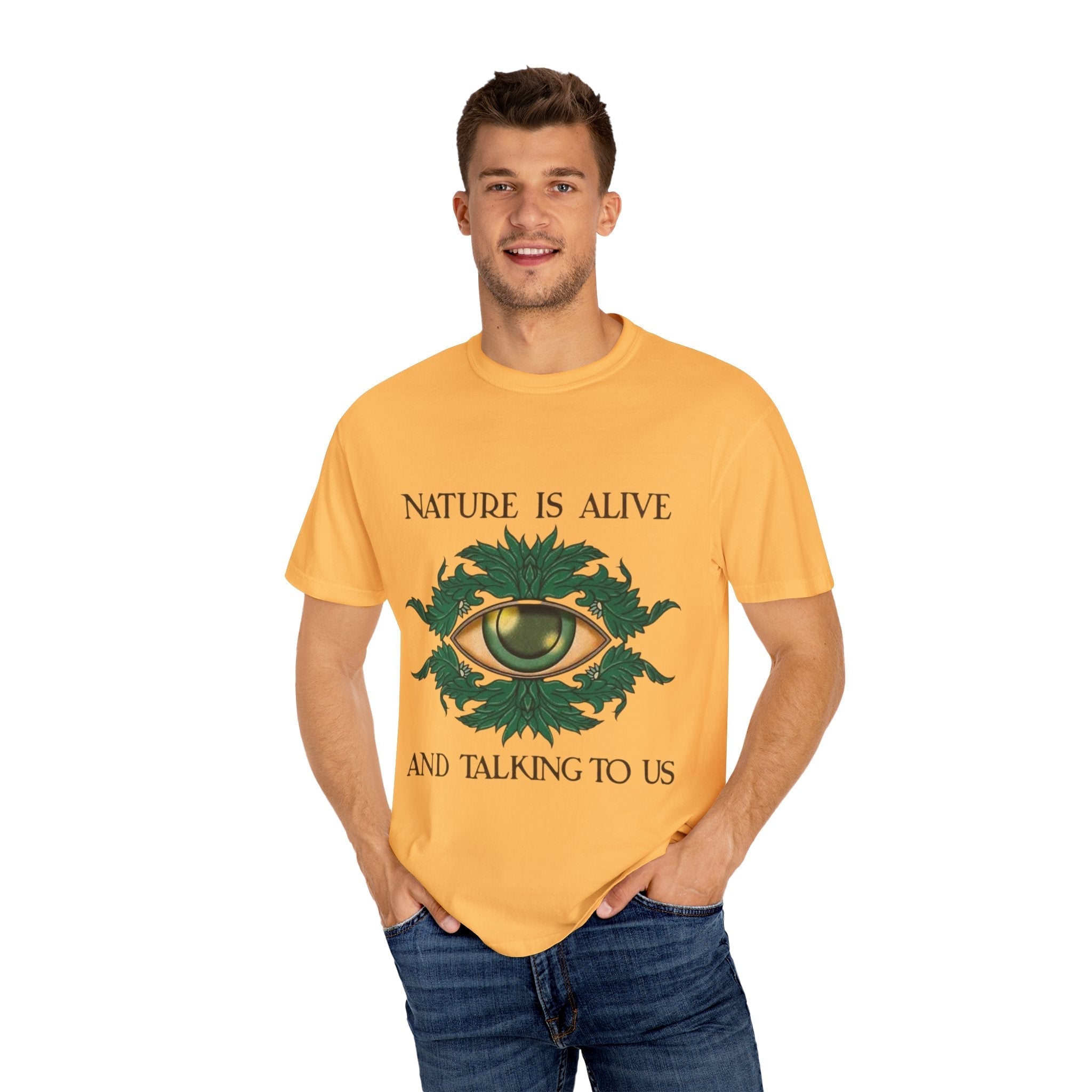 Nature Is Alive Graphic Tee – Eye of Nature Unisex T-Shirt Printify
