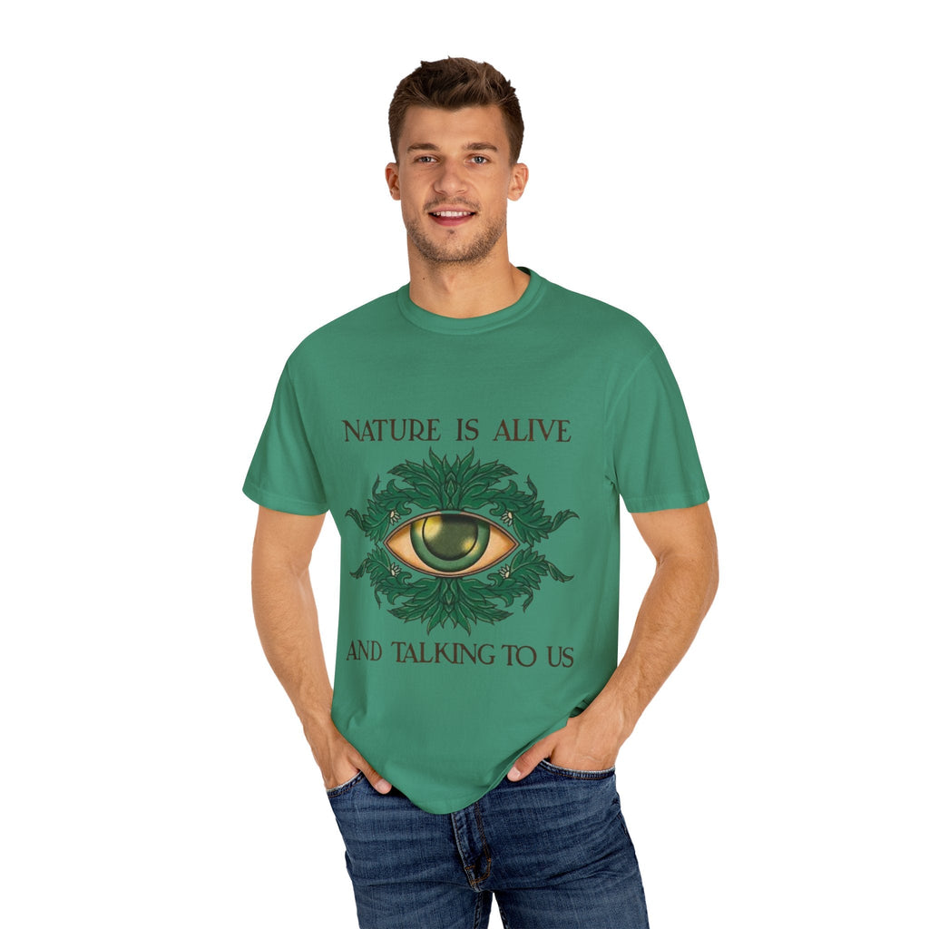 Nature Is Alive Graphic Tee – Eye of Nature Unisex T-Shirt Printify