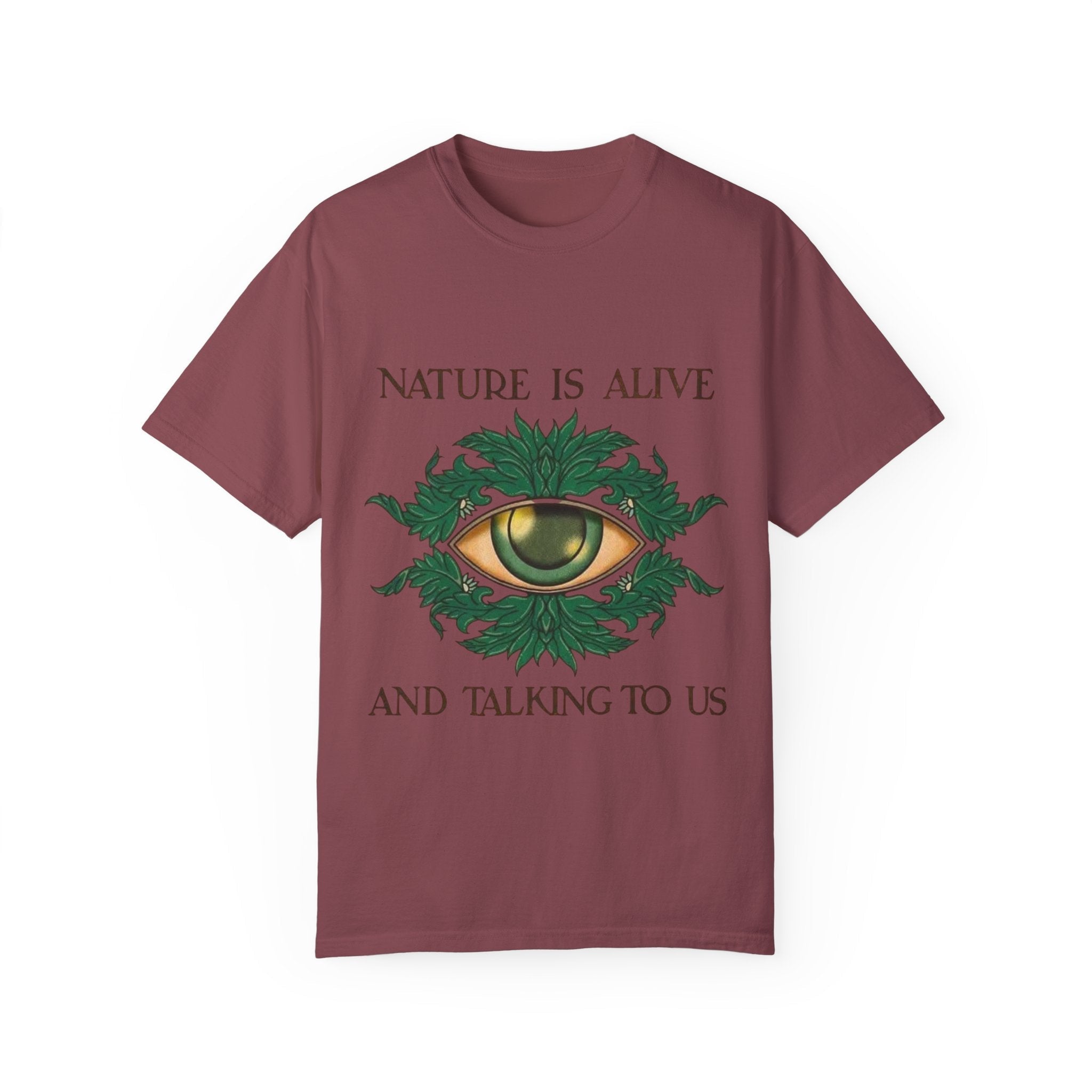 Nature Is Alive Graphic Tee – Eye of Nature Unisex T-Shirt Printify